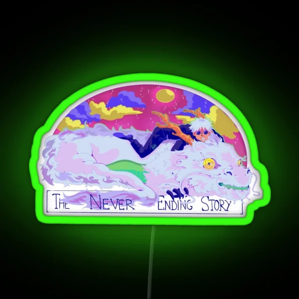 Gojo And The Dragon RGB Neon Sign