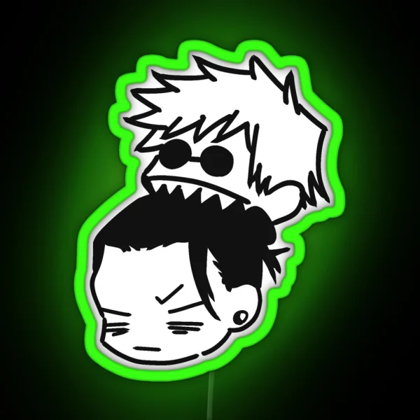 Gojo Bites Geto RGB Neon Sign
