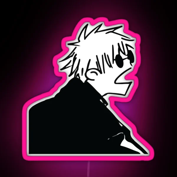 Gojo Bored Doodle RGB Neon Sign