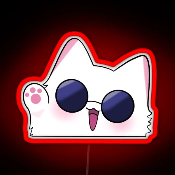 Gojo Cat Peeker RGB Neon Sign