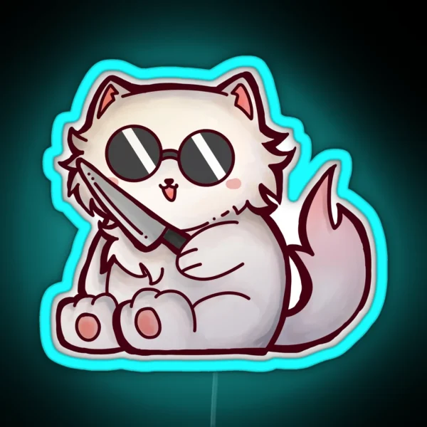 Gojo Cat RGB Neon Sign