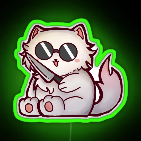 Gojo Cat RGB Neon Sign