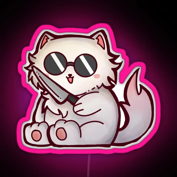 Gojo Cat RGB Neon Sign