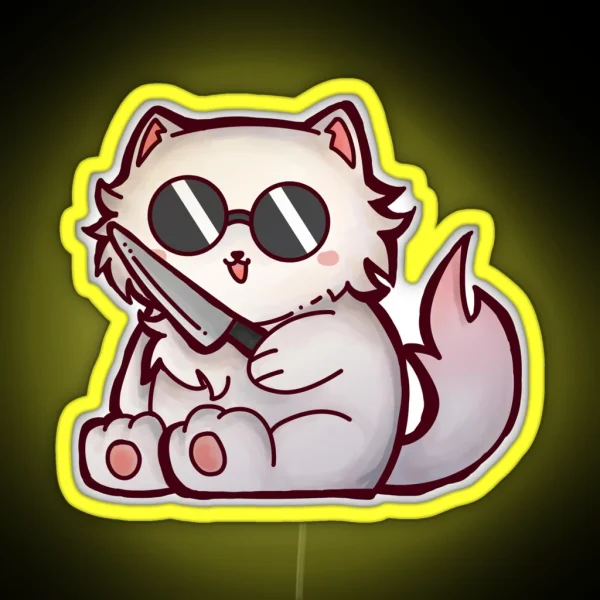 Gojo Cat RGB Neon Sign