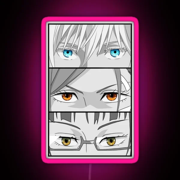GOJO S NOBARA S And MAKI S EYES RGB Neon Sign