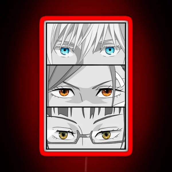 GOJO S NOBARA S And MAKI S EYES RGB Neon Sign