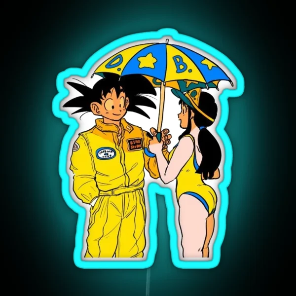 Goku And Chichi RGB Neon Sign