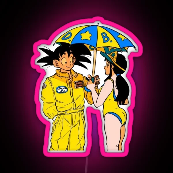 Goku And Chichi RGB Neon Sign