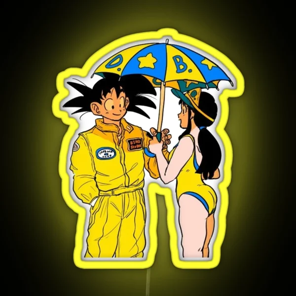 Goku And Chichi RGB Neon Sign