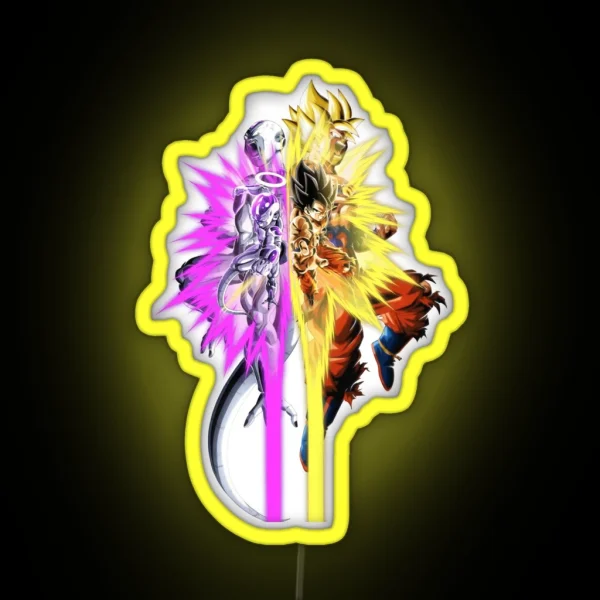 Goku And Friza RGB Neon Sign