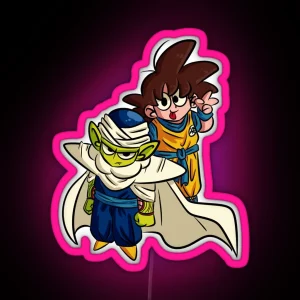 Goku And Piccolo Cute Lil Guys RGB Neon Sign