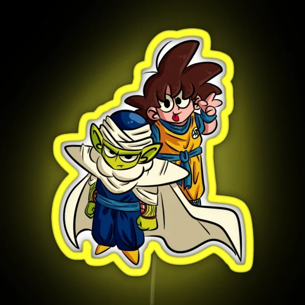 Goku And Piccolo Cute Lil Guys RGB Neon Sign