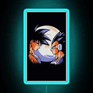 Goku And Vegeta Goku And Vegeta Lunar RGB Neon Sign