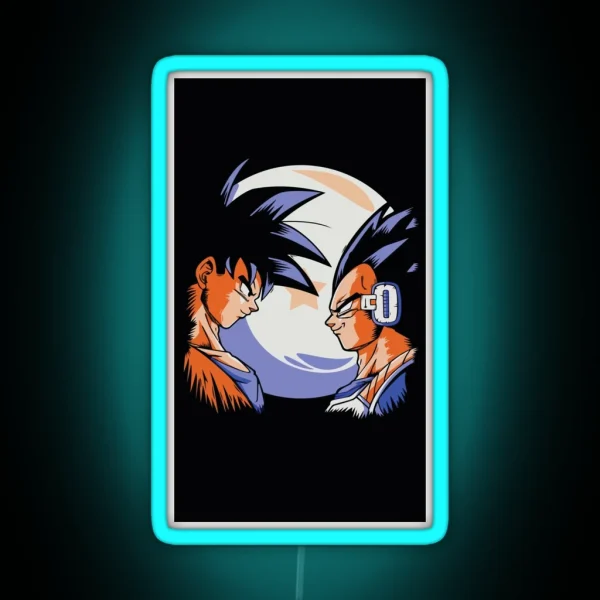 Goku And Vegeta Goku And Vegeta Lunar RGB Neon Sign