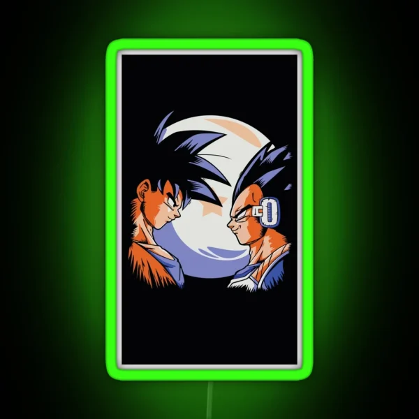 Goku And Vegeta Goku And Vegeta Lunar RGB Neon Sign