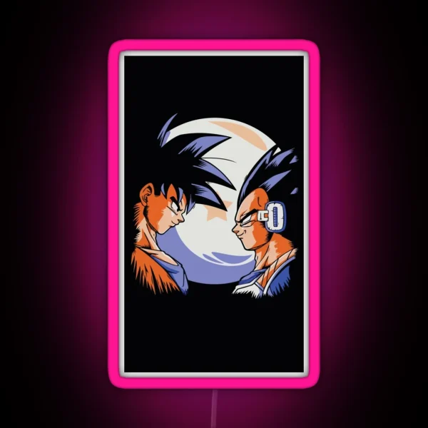 Goku And Vegeta Goku And Vegeta Lunar RGB Neon Sign