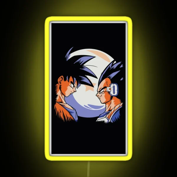 Goku And Vegeta Goku And Vegeta Lunar RGB Neon Sign