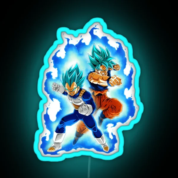Goku And Vegeta Perfect Gift For You And RGB Neon Sign