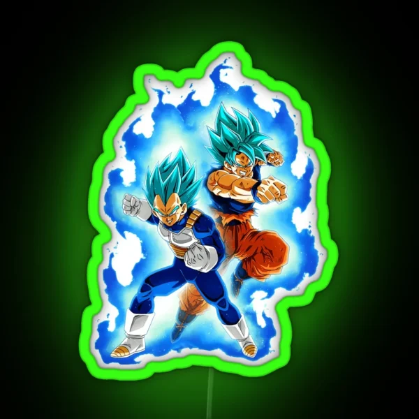 Goku And Vegeta Perfect Gift For You And RGB Neon Sign