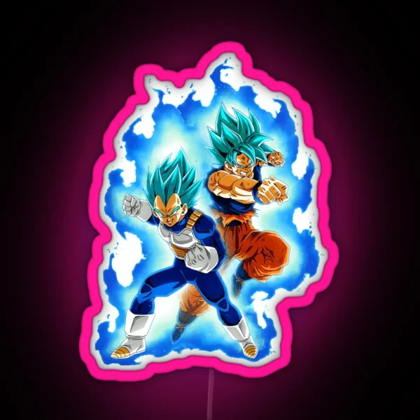 Goku And Vegeta Perfect Gift For You And RGB Neon Sign