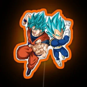 Goku And Vegeta RGB Neon Sign