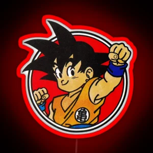 Goku Badge RGB Neon Sign