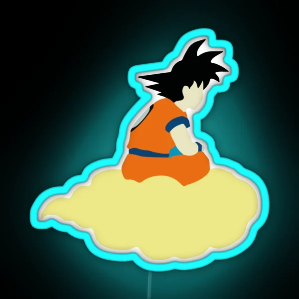 Goku Cloud DBZ RGB Neon Sign