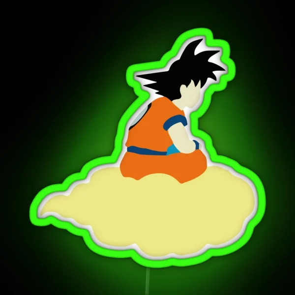 Goku Cloud DBZ RGB Neon Sign