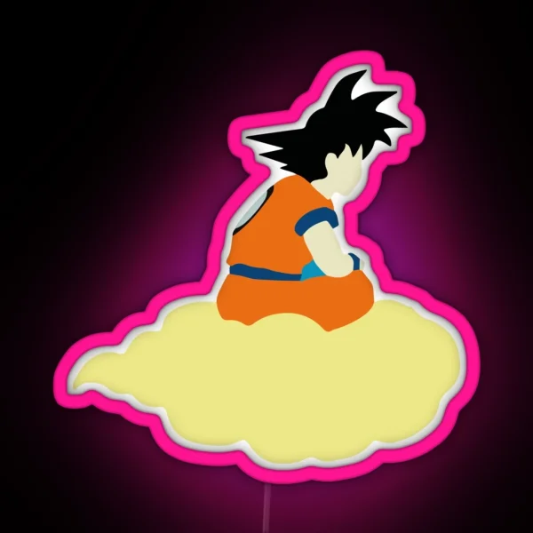 Goku Cloud DBZ RGB Neon Sign