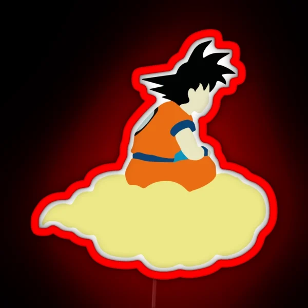 Goku Cloud DBZ RGB Neon Sign