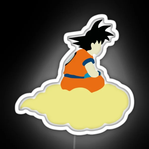 Goku Cloud DBZ RGB Neon Sign