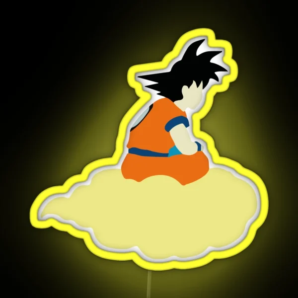 Goku Cloud DBZ RGB Neon Sign