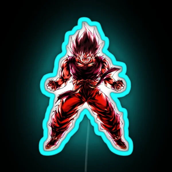 Goku Kaioken Fury Angry Anime Dragon Ball Z Goku RGB Neon Sign