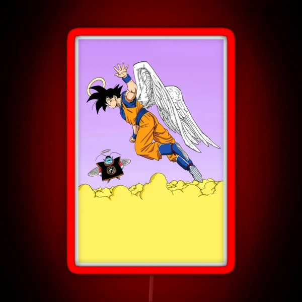 Goku Manga Angel RGB Neon Sign