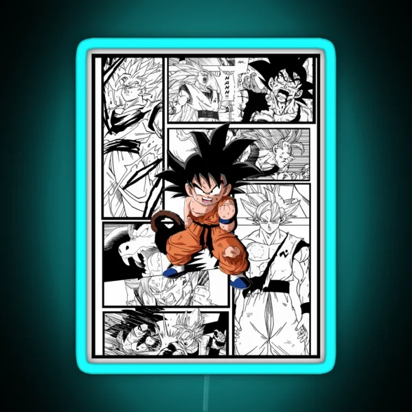 Goku Manga Anime Dragon Ball RGB Neon Sign