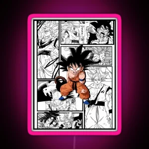 Goku Manga Anime Dragon Ball RGB Neon Sign