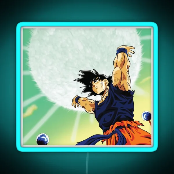 Goku Spirit Bomb RGB Neon Sign