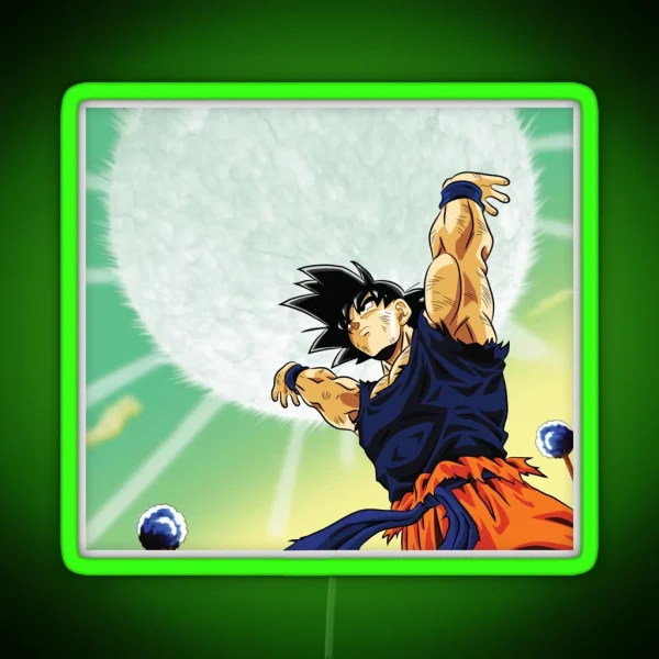 Goku Spirit Bomb RGB Neon Sign