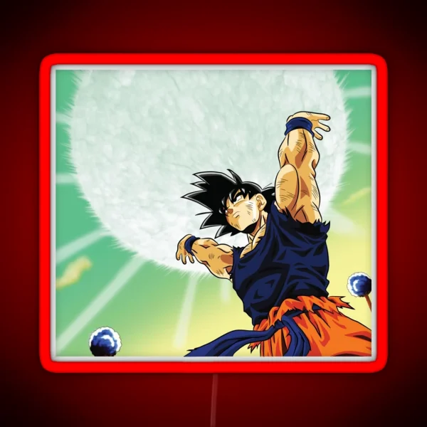 Goku Spirit Bomb RGB Neon Sign