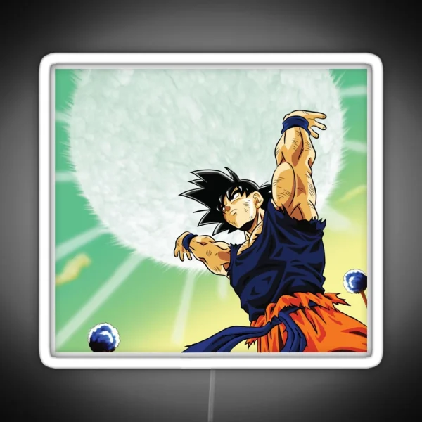 Goku Spirit Bomb RGB Neon Sign