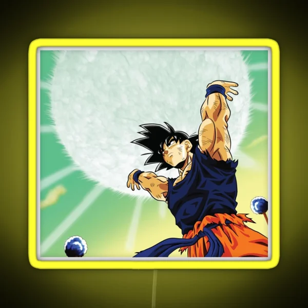 Goku Spirit Bomb RGB Neon Sign
