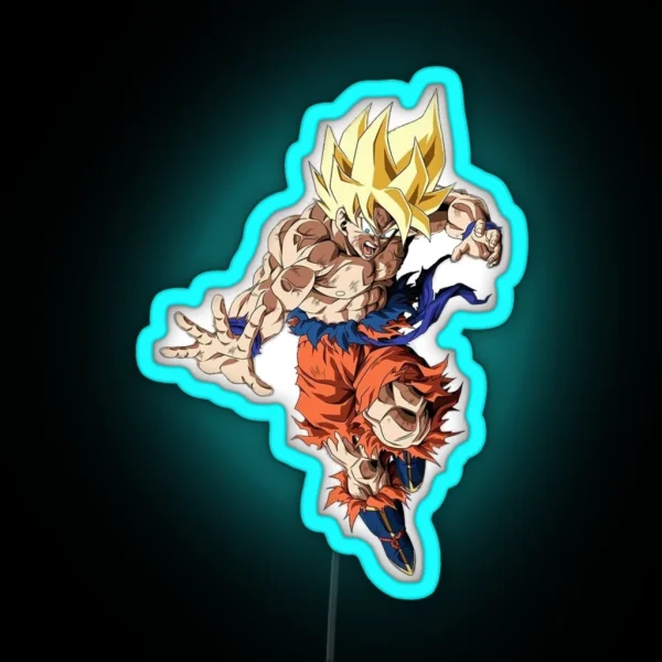 Goku SSJ1 RGB Neon Sign