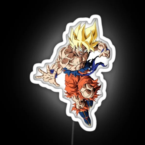 Goku SSJ1 RGB Neon Sign