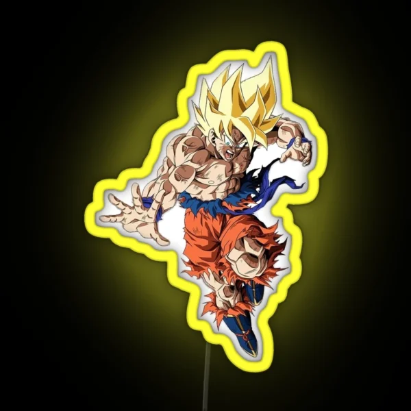 Goku SSJ1 RGB Neon Sign