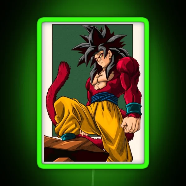 Goku SSJ4 GT RGB Neon Sign