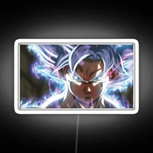 Goku Ultra Instinct Power Goku Ultra Instinct Full Power Goku Limit Breaker RGB Neon Sign