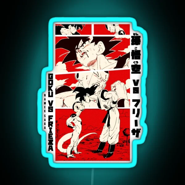 Goku Vs Frieza Dragon Ball Z RGB Neon Sign
