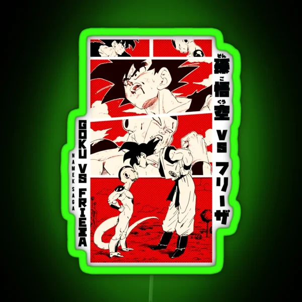 Goku Vs Frieza Dragon Ball Z RGB Neon Sign