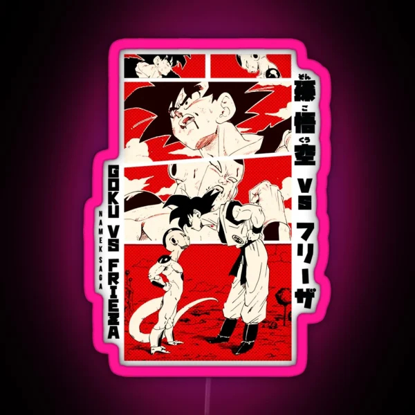 Goku Vs Frieza Dragon Ball Z RGB Neon Sign