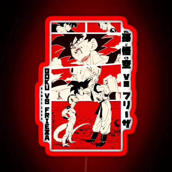 Goku Vs Frieza Dragon Ball Z RGB Neon Sign